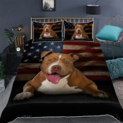 Pitbull Terrier American Quilt Bedding Set Geembi™