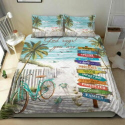Beach Turtle God Says You Are Quilt Bedding Set Geembi™