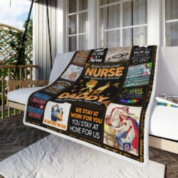 Nurse - Behind Every Great Nurse Who Believes In Herself Is A Daddy Sofa Throw Blanket Geembi™
