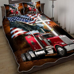 Jesus American Eagle Trucker Quilt Bedding Set Geembi™