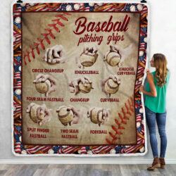 Baseball Pitching Grips Sofa Throw Blanket Geembi™