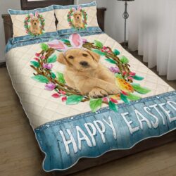 Labrador Retriever Easter Day Quilt Bedding Set Geembi™
