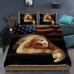 Sloth Makes Me Happy Quilt Bedding Set Geembi™