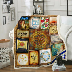 Beautiful Jewish Culture Sofa Throw Blanket Geembi™
