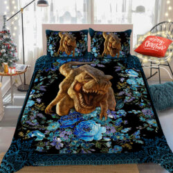 Tyrannosaurus Rex Floral Quilt Bedding Set Geembi™