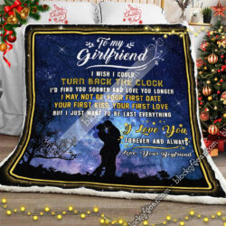 My Girlfriend, I Love You Forever And Always Sofa Throw Blanket CTN118 Geembi™