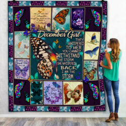 December Girl Butterfly Quilt Blanket Geembi™
