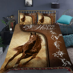 Love Horse Quilt Bedding Set Geembi™