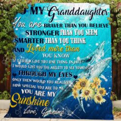 From Grandma To Beloved Granddaughter Quilt NP126 Geembi™
