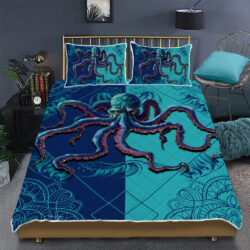 Giant Octopus Ocean Quilt Bedding Set Geembi™