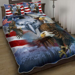 Eagle American Patriot Quilt Bedding Set THB3420QS