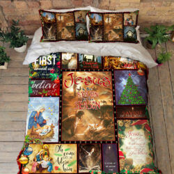 Jesus Quilt Bedding Set Jesus Is The Reason For The Season ANL0143QS