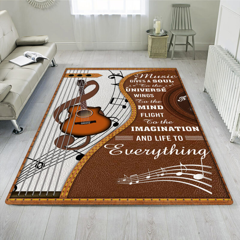 Guitar Rug Music Gives Soul To The Universe ANT242Rv1