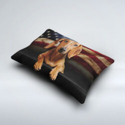 Red Dachshund American Pillowcase QNN437Pv5a