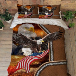 Eagle. American Patriot Quilt Bedding Set THN3526QS