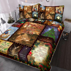 Jesus Quilt Bedding Set Jesus Is The Reason For The Season ANL0143QS