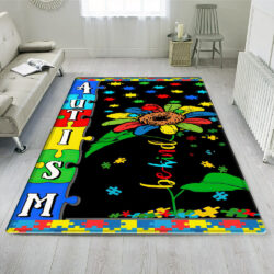 Autism Awareness Rug Happy House NTB160R