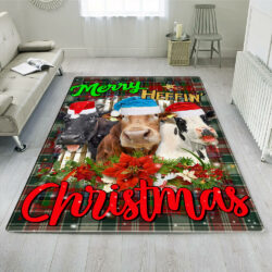 Cow Farm Christmas Rug Be Here NTB384Rv1