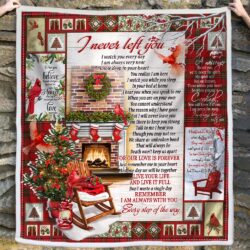 Christmas In Heaven. I Never Left You Cardinals Sofa Throw Blanket THH3612Bv1