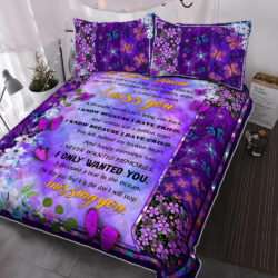 Butterfly Quilt Bedding Set I Close My Eyes And See You There BNL20QS
