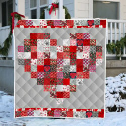 Valentine Quilt Blanket Piece Of Heart TTV450Q