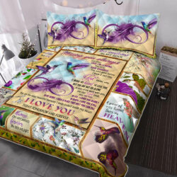 Hummingbird Quilt Bedding Set Missing You Always BNL15QS