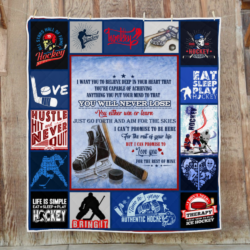 Personalized Ice Hockey. To Son. To Grandson Quilt Blanket THH3490QCT