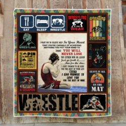 Personalized Quilt For My Son. Grandson. Wrestling Quilt Blanket THH945QCT