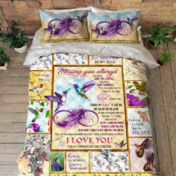 Hummingbird Quilt Bedding Set Missing You Always BNL15QS