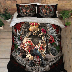 Skull Couple Quilt Bedding Set Hello NTB300QS