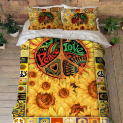 Hippie Sunflower Quilt Bedding Set TTV457QS