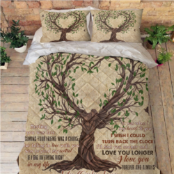 Personalized Couple Gift My Only Love Quilt Bedding Set PN1201T2QSCT