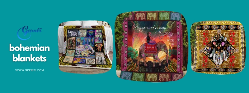 bohemian blankets for hippies