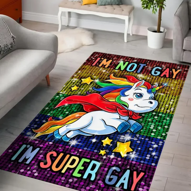 rainbow unicorn rug