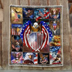 Patriotic Eagle, American Eagle Quilt Blanket TPT113Q
