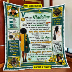 Personalized Happy Graduation Class Of 2022, Remember Whose You Are, Black Woman Quilt Blanket LHA2173QCT