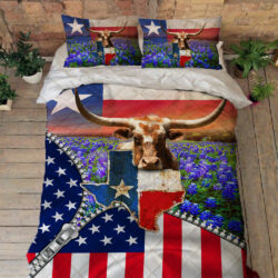 Texas Quilt Bedding Set My Nation My Heritage BNN81QS