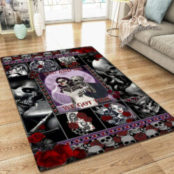 Skull Couple Rug Poker Card You And Me We Got This BNN76R