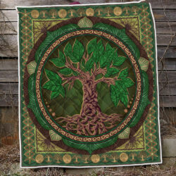 Irish Celtic Quilt Blanket Celtic Tree Of Life BNN138Q