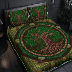 Irish Celtic Quilt Bedding Set Celtic Tree Of Life BNN138QS