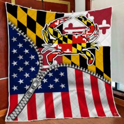Maryland Quilt Blanket My Nation My Heritage BNN81Qv3