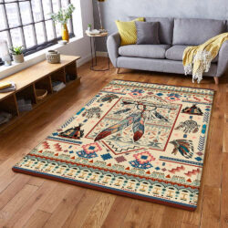 Native Feather Geembi™ Color Feather Native American Rug THH2589Rv3
