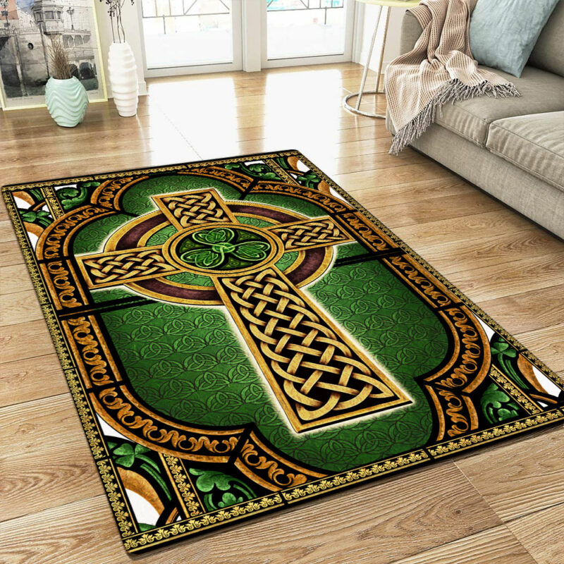 Irish Celtic Cross, Christian Cross Rug TPT603R