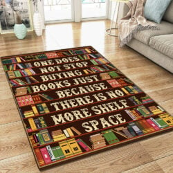 Love Reading Books, There Is No More Shelf Space Rug TPT648R