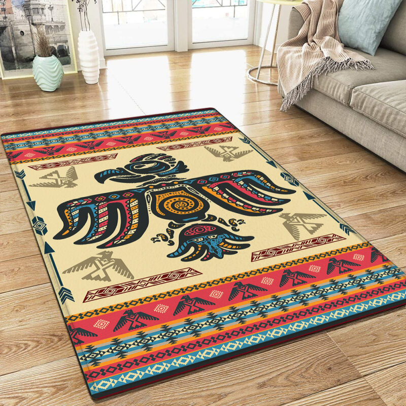 Bird Symbols Native American Rug TPT694R