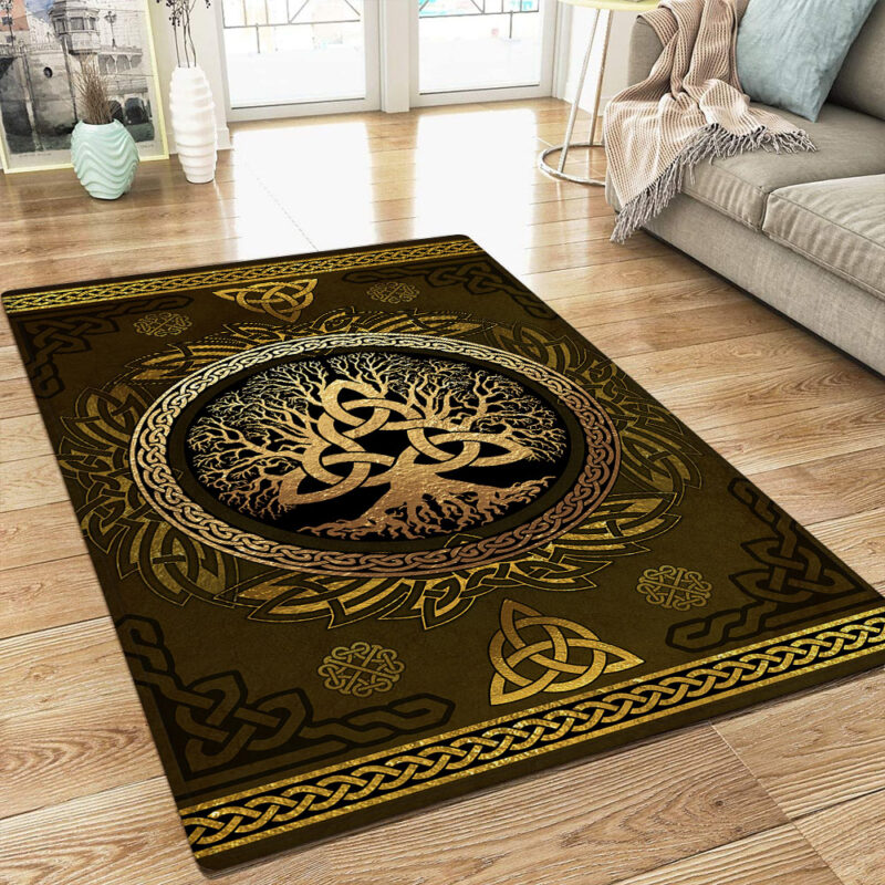 Yggdrasil Tree Of Life, Celtic Viking Rug TPT647R