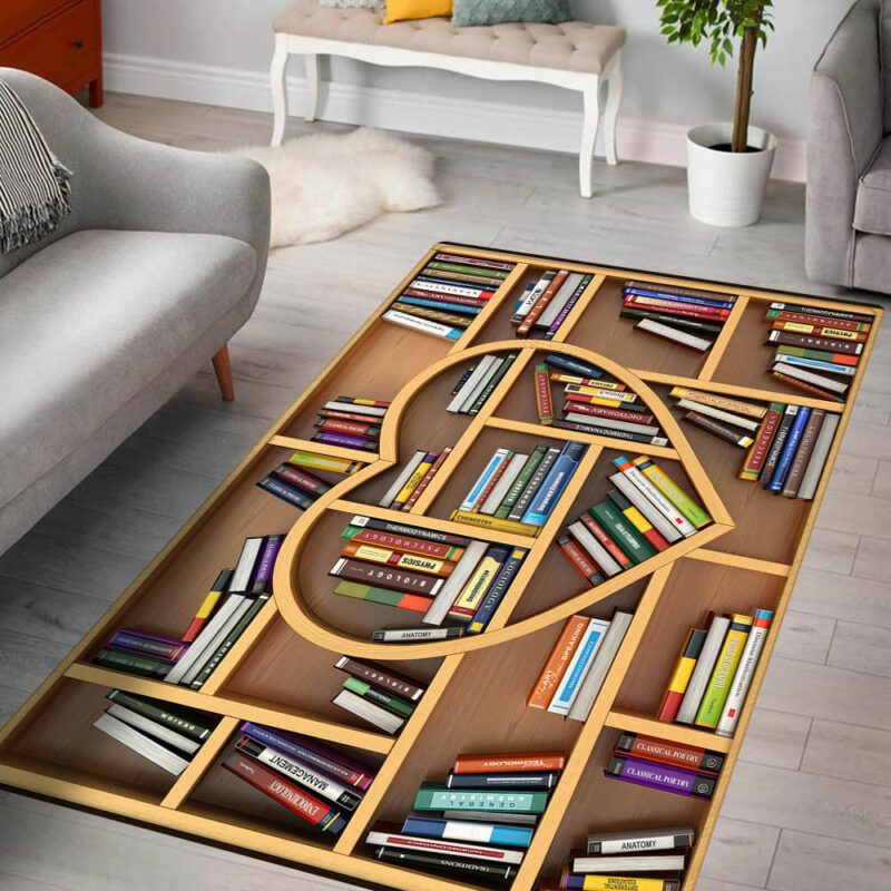 Love Reading Book, Bookshelf Rug TPT824R