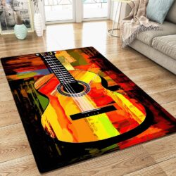 Acoustic Guitar Abstract Rug TQN1392R