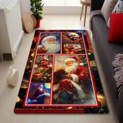 Santa Claus Christmas Rug MLN4376R