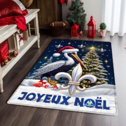 Louisiana Christmas Cajun Christmas Joyeux Noel Rug MLN2044R